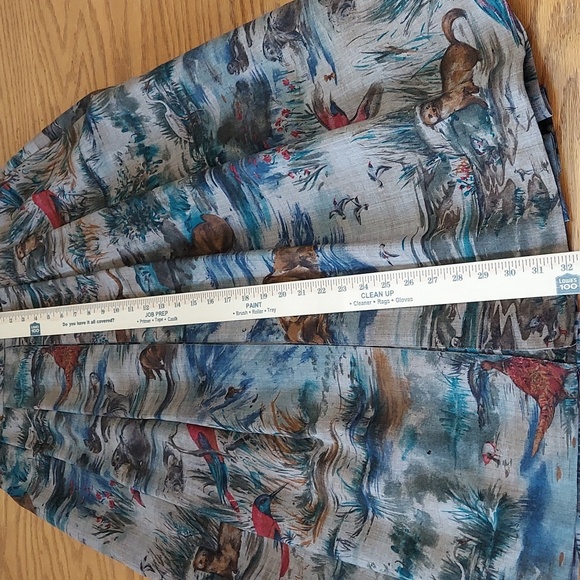 Vintage Geiger Wool Pleated Midi Skirt Nature  Animal Print Austria 42 Sz 10-12 - Picture 16 of 17